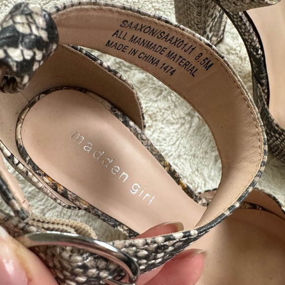 Madden Girl Saaxon Snakeskin Heels - Picture 4 of 5